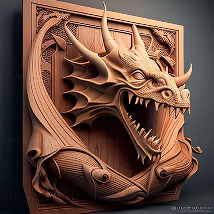 3D model Dragons Lair game (STL)